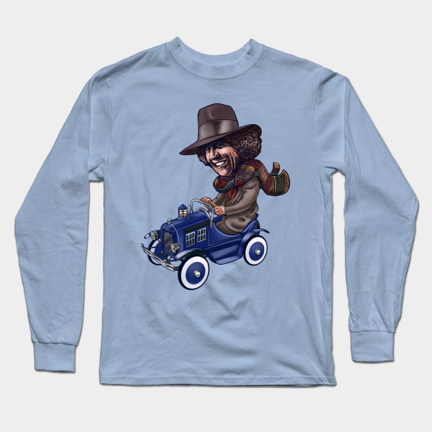 Doctor Who Pedal Car Long Sleeve T-Shirt by ChetArt